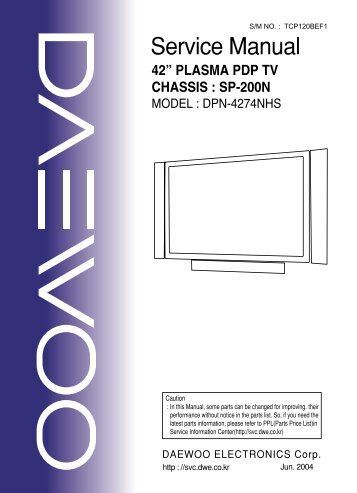 42” plasma pdp tv chassis : sp-200n