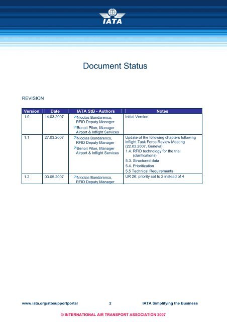 INFLIGHT CATERING Process Analysis and User ... - IATA