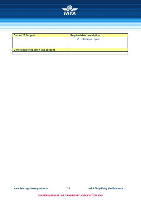 INFLIGHT CATERING Process Analysis and User ... - IATA