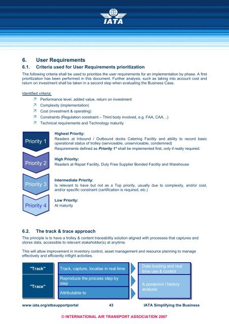 INFLIGHT CATERING Process Analysis and User ... - IATA