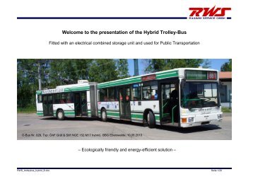 Welcome to the presentation of the Hybrid Trolley ... - trolley-project.eu