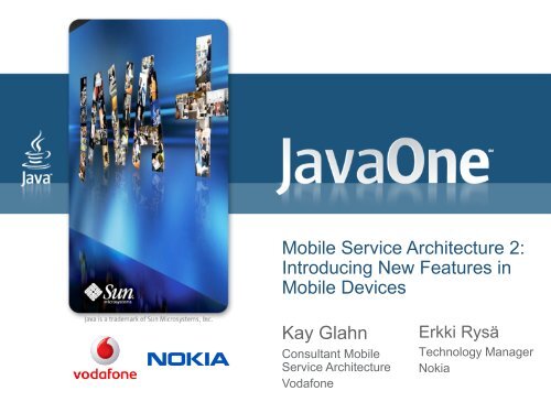 Mobile Service Architecture 2: Introducing New Features in ... - Oracle