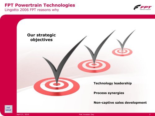 FPT 2010-2014 Plan - FIAT Industrial