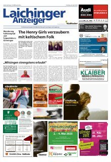 26.04.2025 Laichinger Anzeiger