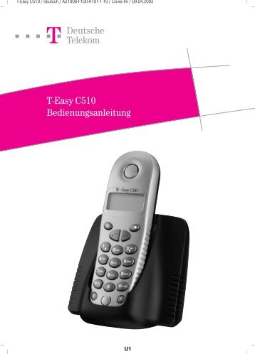 T-Easy C510 Bedienungsanleitung - Hilfe & Service - Telekom