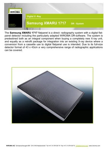 Samsung XMARU 1717 DR - System - Wiroma AG