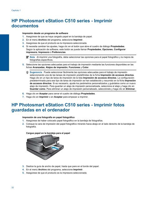 HP Photosmart eStation C510 series