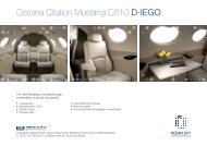 Cessna Citation Mustang C510 D-IEGO fact sheet