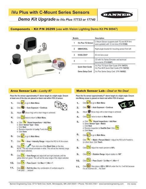 Ivu Plus With C Mount Series Sensors