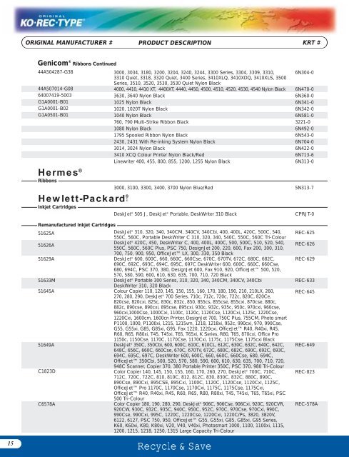Product Directory 2004 (Page 2) - Ko-Rec-Type