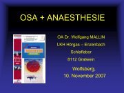 OSA + ANAESTHESIE - Kabeg