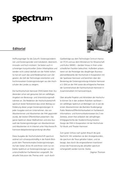 Editorial - Hochschule Hannover