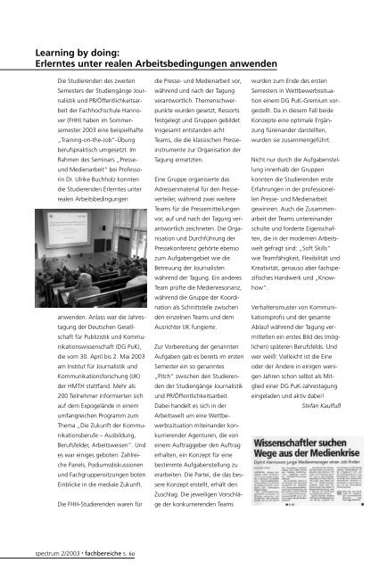 Editorial - Hochschule Hannover