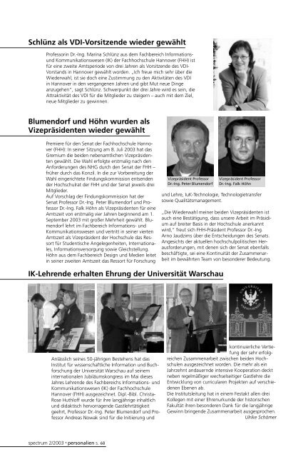Editorial - Hochschule Hannover