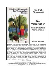 Friedrich Dürrenmatt - Das Versprechen-Requiem
