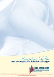 Arthroskopische Schulterchirurgie - Klinikum Wels-Grieskirchen