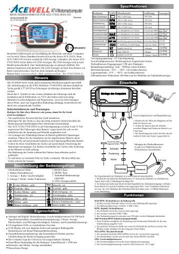 ATV/Motorradcomputer - Polo Motorrad