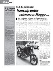 Transalp unter schwarzer Flagge ... - Motorradclub Kuhle Wampe