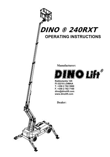 operating instructions - Dinolift