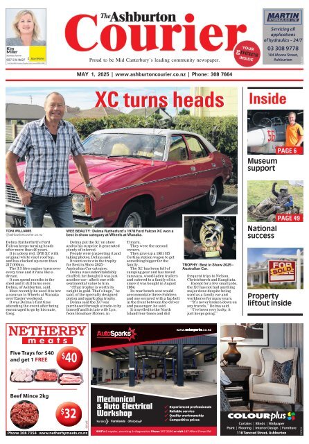 Ashburton Courier: May 01, 2025