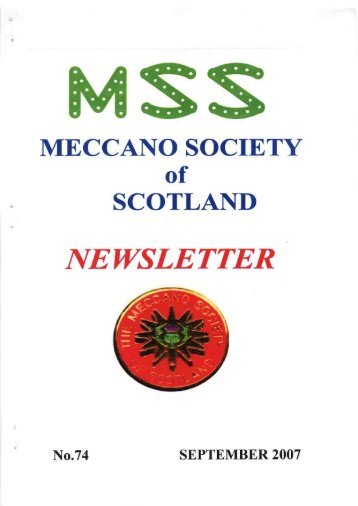 balado 2007 - Meccano Society of Scotland