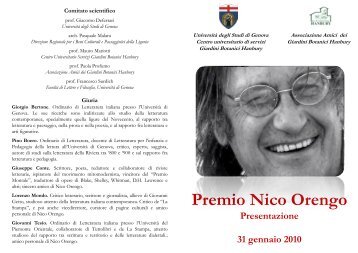 Premio Nico Orengo - Giardini Hanbury