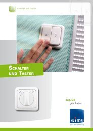 SCHALTER UND TASTER - Simu Antriebe