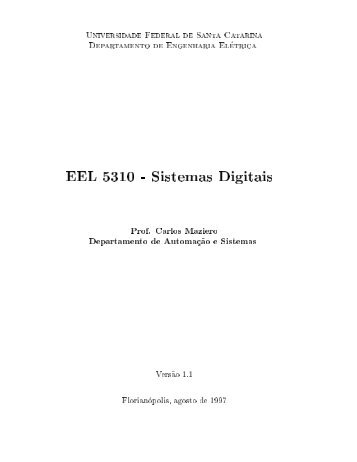 EEL 5310 - Departamento de Automação e Sistemas - UFSC