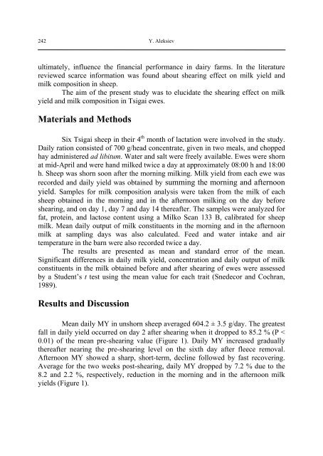 Biotechnology in Animal Husbandry - Institut za Stočarstvo