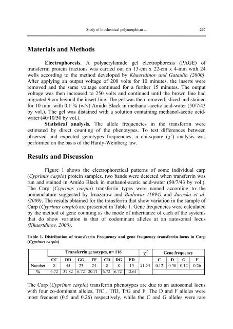 Biotechnology in Animal Husbandry - Institut za Stočarstvo