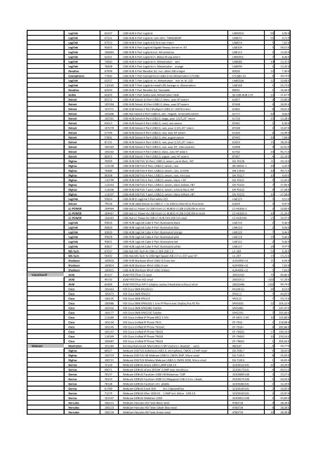 Tarifs - Informat Systems