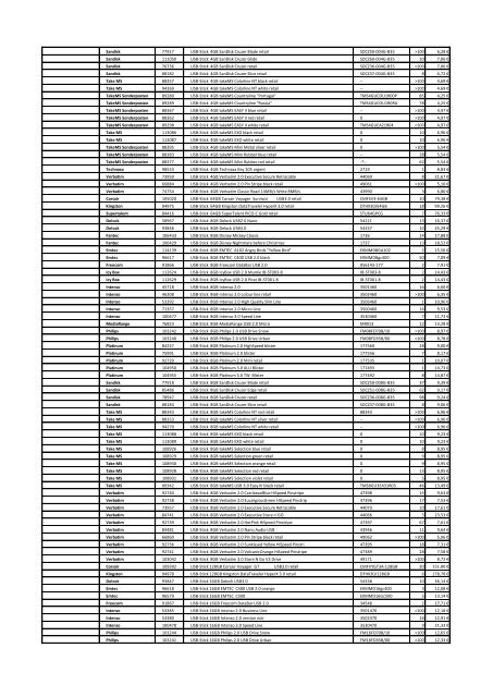 Tarifs - Informat Systems