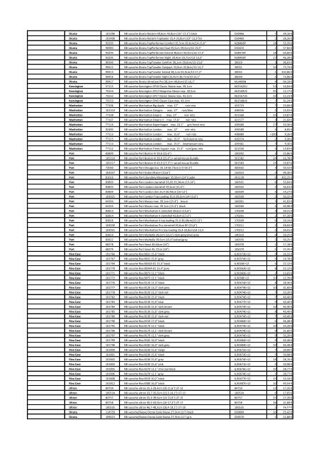 Tarifs - Informat Systems