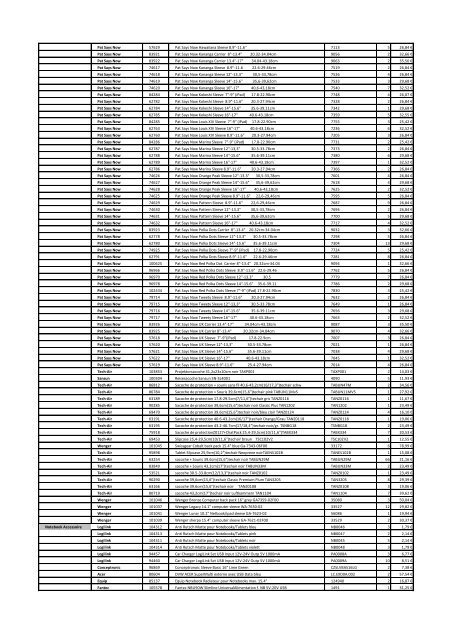 Tarifs - Informat Systems