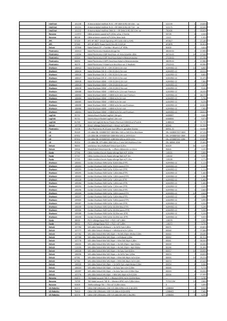 Tarifs - Informat Systems