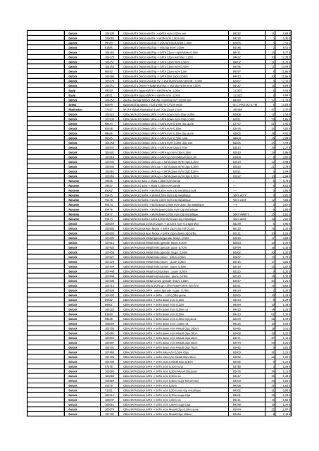 Tarifs - Informat Systems