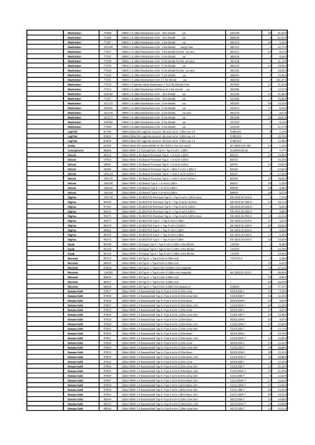 Tarifs - Informat Systems