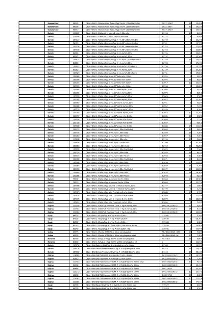 Tarifs - Informat Systems