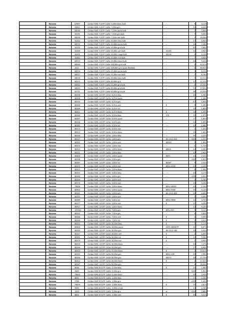 Tarifs - Informat Systems