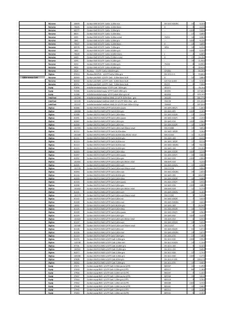 Tarifs - Informat Systems