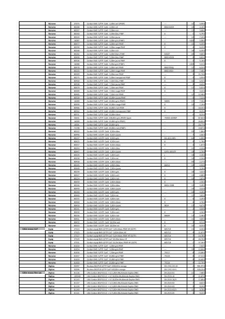 Tarifs - Informat Systems