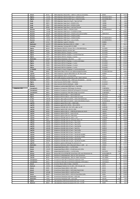 Tarifs - Informat Systems