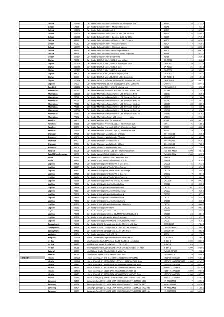 Tarifs - Informat Systems