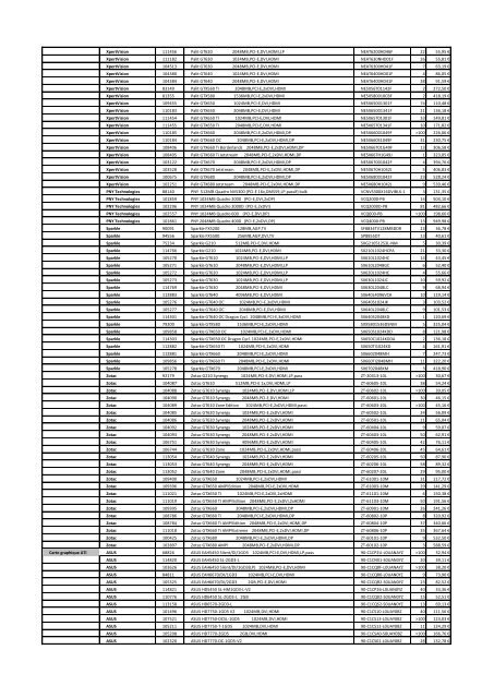 Tarifs - Informat Systems