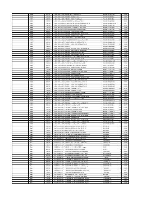 Tarifs - Informat Systems