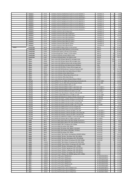 Tarifs - Informat Systems