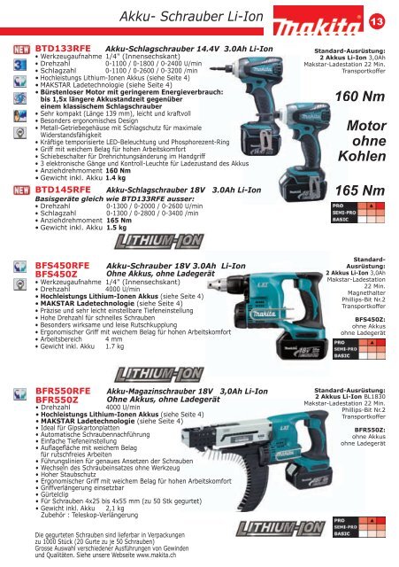 Makita-Katalog