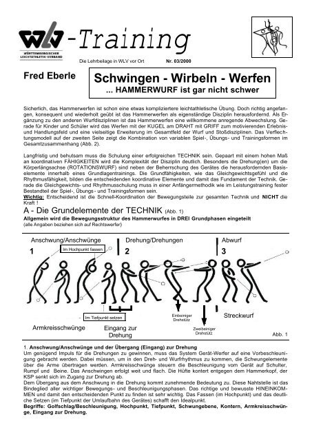 Schwingen - Wirbeln - Werfen ... HAMMERWURF ist gar nicht schwer