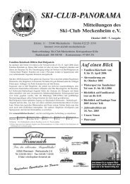 Mitteilungen des Ski-Club Meckenheim eV