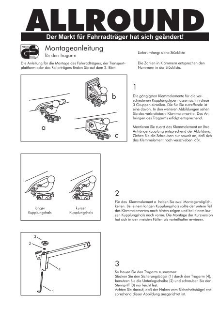 Der Markt für Fahrradträger hat sich geändert!